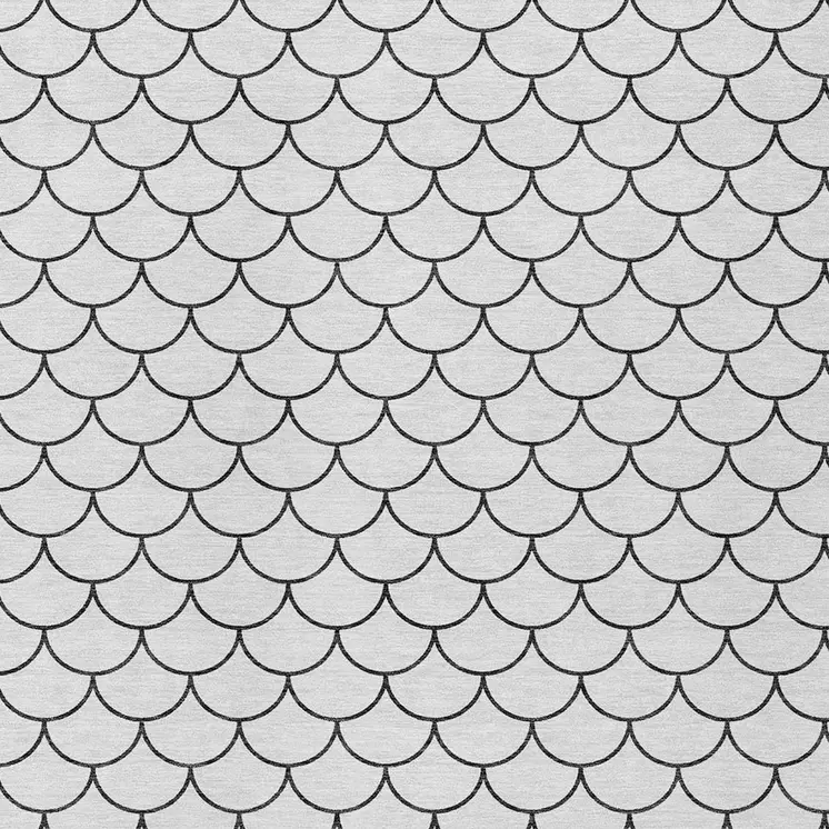 10' X 14' White And Black Geometric Washable Indoor Outdoor Area Rug