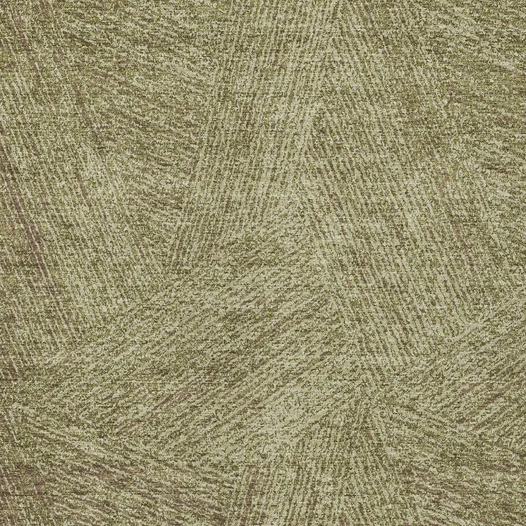 3' X 5' Green Beige And Brown Abstract Washable Indoor Outdoor Area Rug