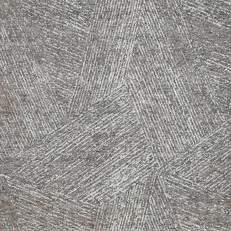 9' X 12' Gray Brown And Ivory Abstract Washable Indoor Outdoor Area Rug