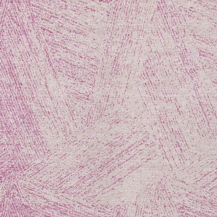 5' X 8' Pink And Ivory Abstract Washable Indoor Outdoor Area Rug