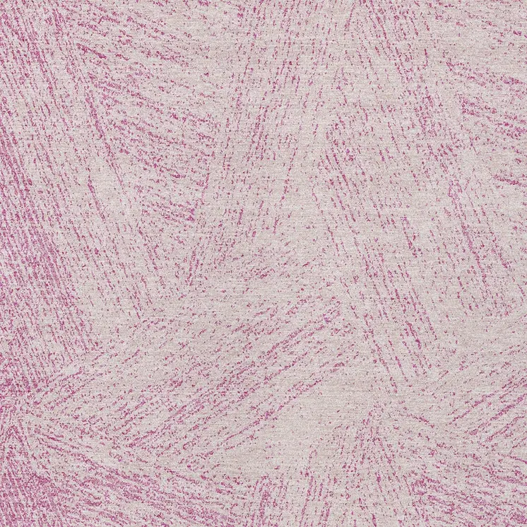 8' X 10' Pink And Ivory Abstract Washable Indoor Outdoor Area Rug