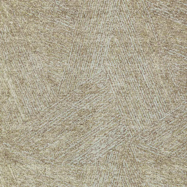 3' X 5' Ivory And Brown Abstract Washable Indoor Outdoor Area Rug