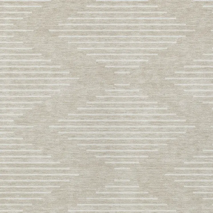 8' X 10' Beige And Ivory Geometric Washable Indoor Outdoor Area Rug