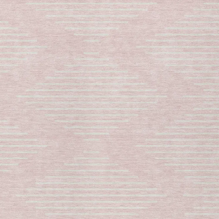 3' X 5' Pink And Gray Geometric Washable Indoor Outdoor Area Rug