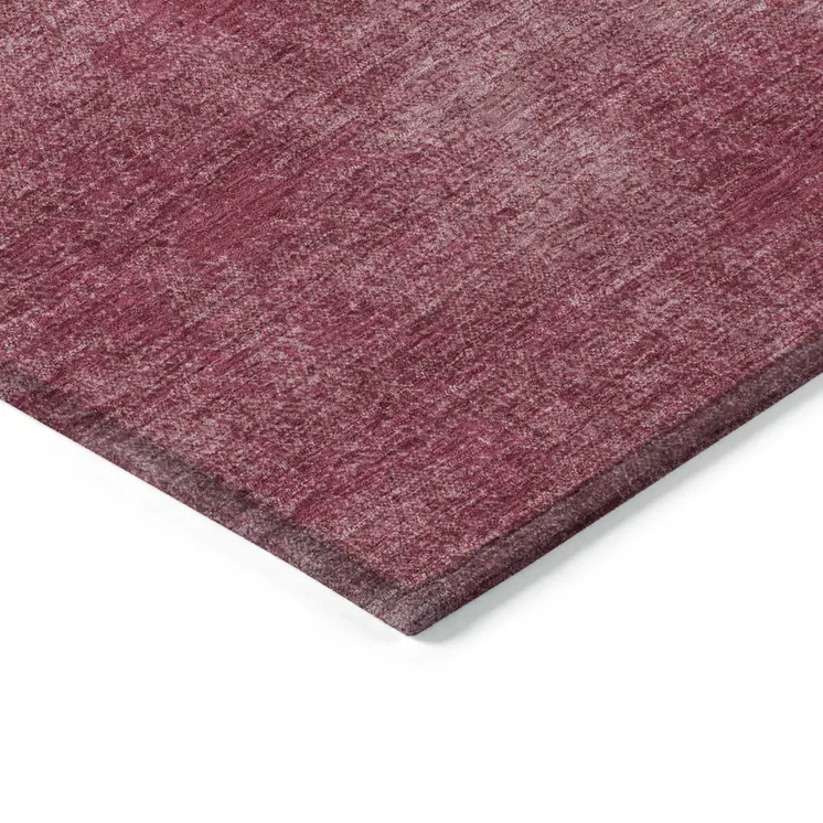 3' X 5' Red Washable Indoor Outdoor Area Rug
