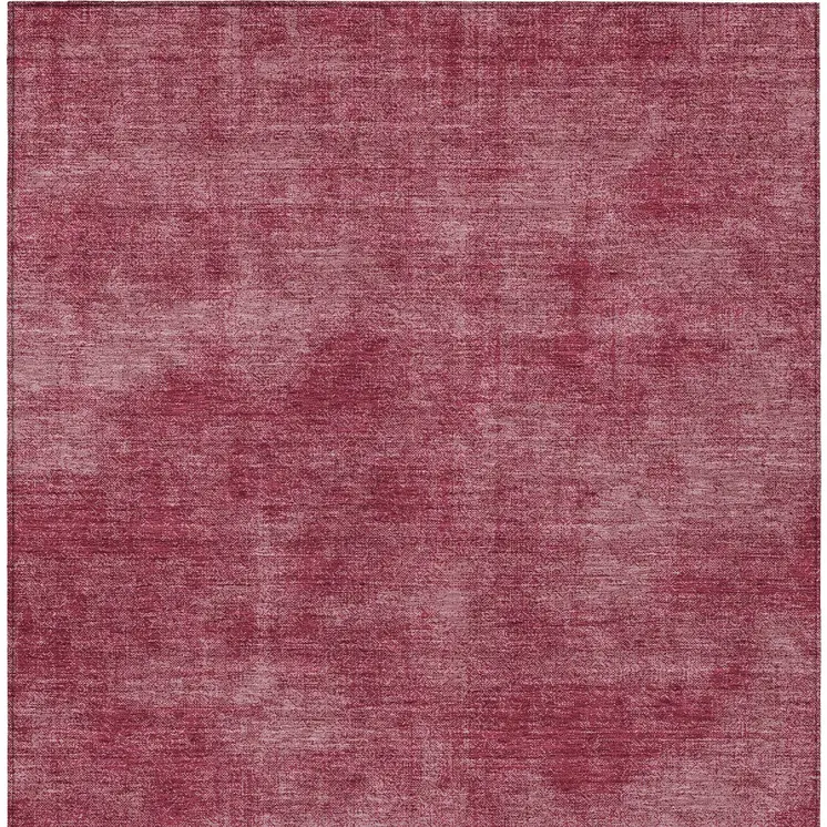 3' X 5' Red Washable Indoor Outdoor Area Rug
