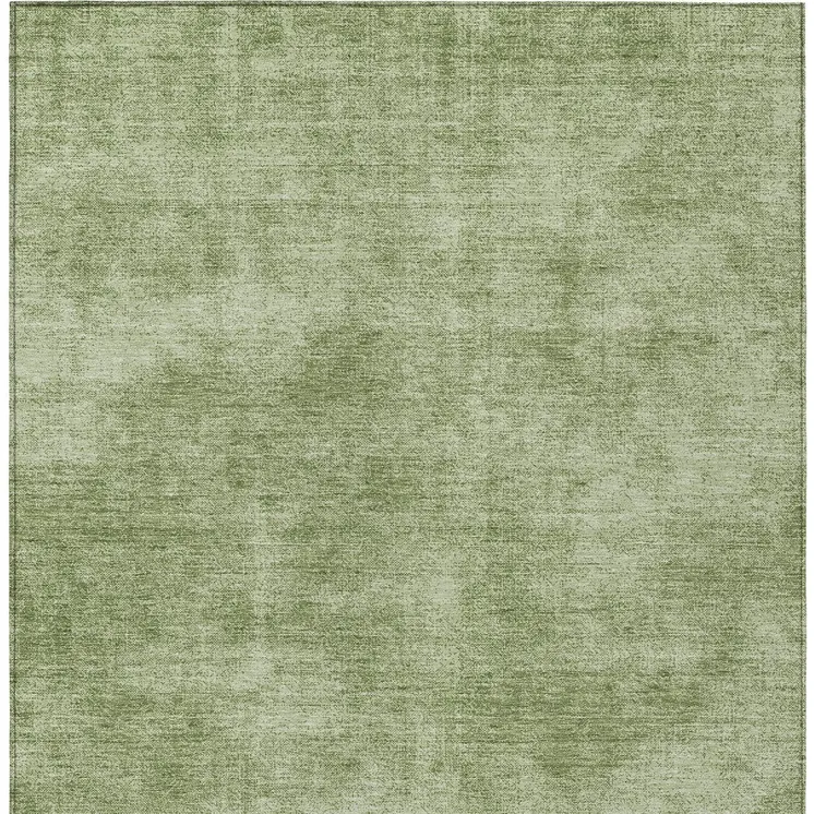 10' X 14' Green Washable Indoor Outdoor Area Rug