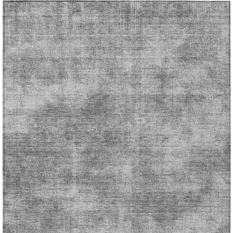 3' X 5' Gray Washable Indoor Outdoor Area Rug