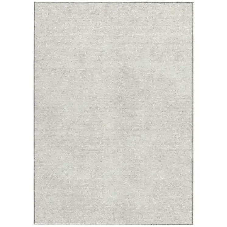 8' X 10' Ivory Washable Indoor Outdoor Area Rug