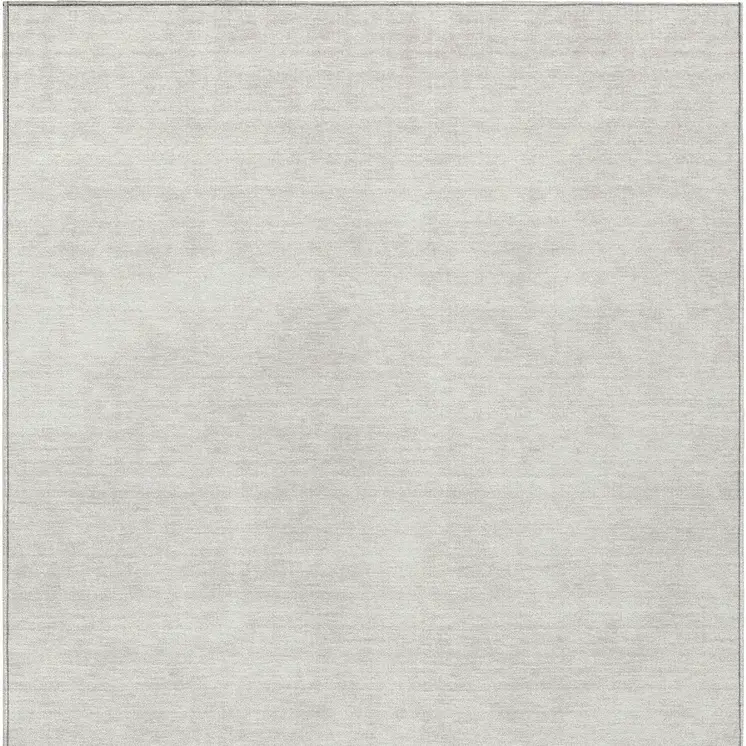 10' X 14' Ivory Washable Indoor Outdoor Area Rug