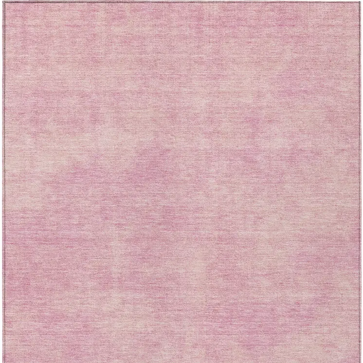 9' X 12' Pink Washable Indoor Outdoor Area Rug
