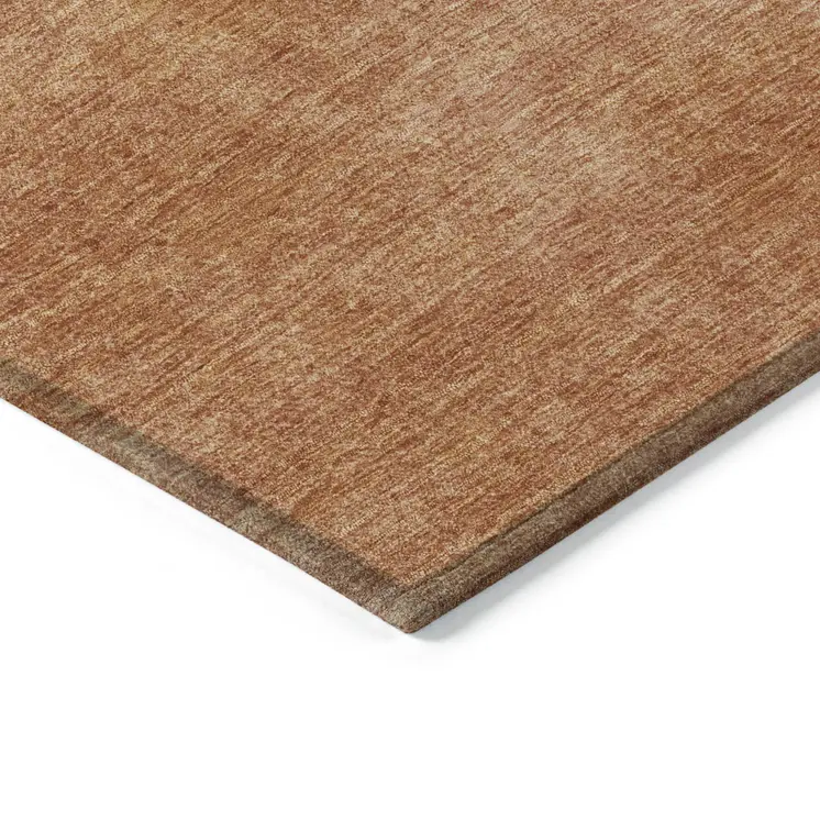 3' X 5' Brown Washable Indoor Outdoor Area Rug