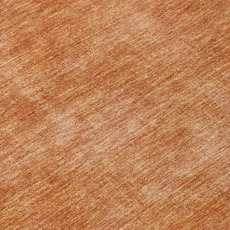 8' Brown Round Washable Indoor Outdoor Area Rug