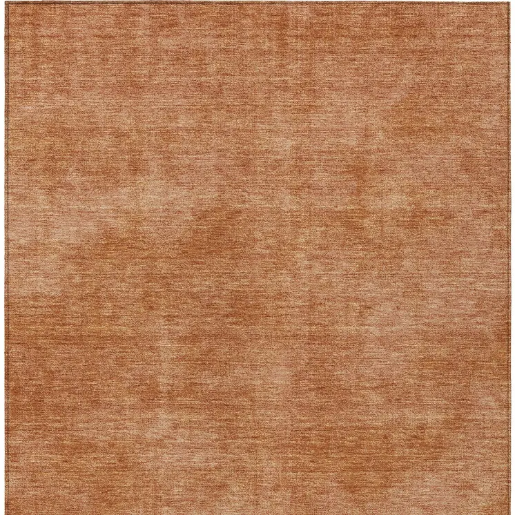 8' X 10' Brown Washable Indoor Outdoor Area Rug