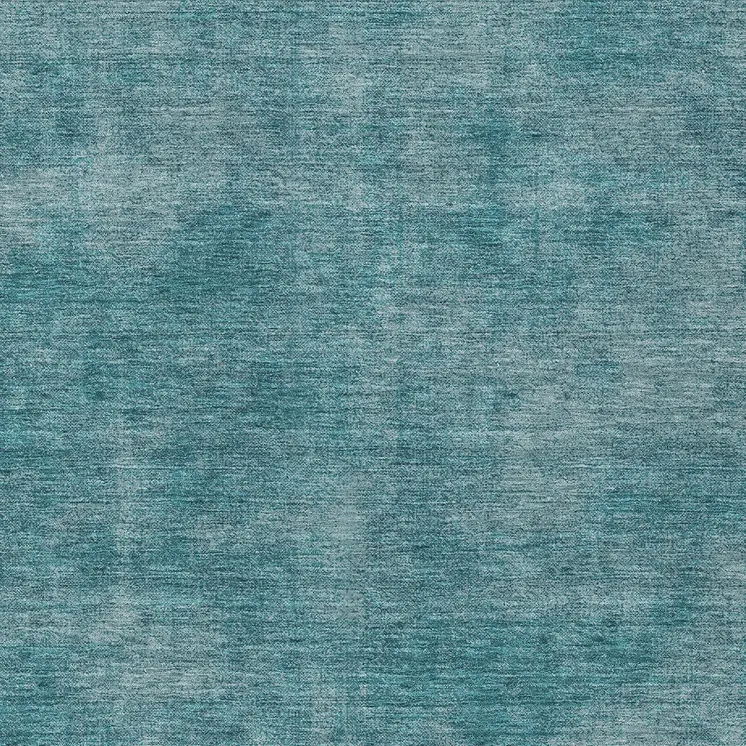 8' X 10' Teal Blue Washable Indoor Outdoor Area Rug