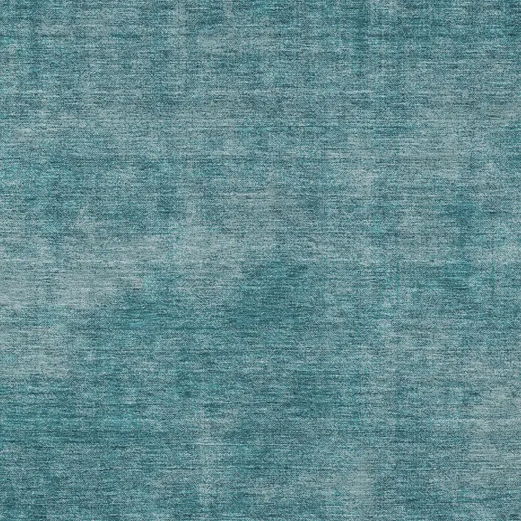 9' X 12' Teal Blue Washable Indoor Outdoor Area Rug