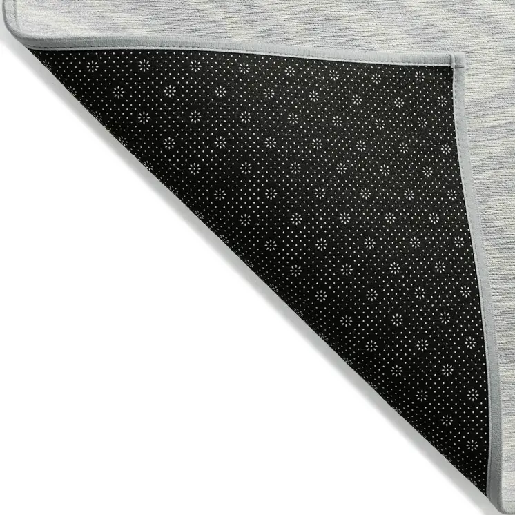 10' X 14' Silver And Gray Abstract Washable Indoor Outdoor Area Rug