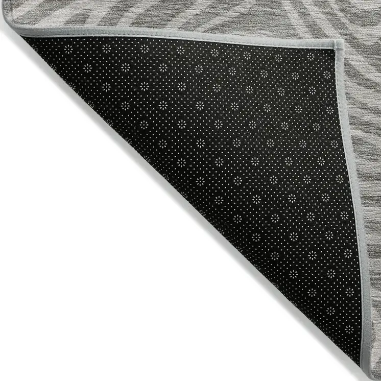 8' X 10' Taupe And Gray Abstract Washable Indoor Outdoor Area Rug