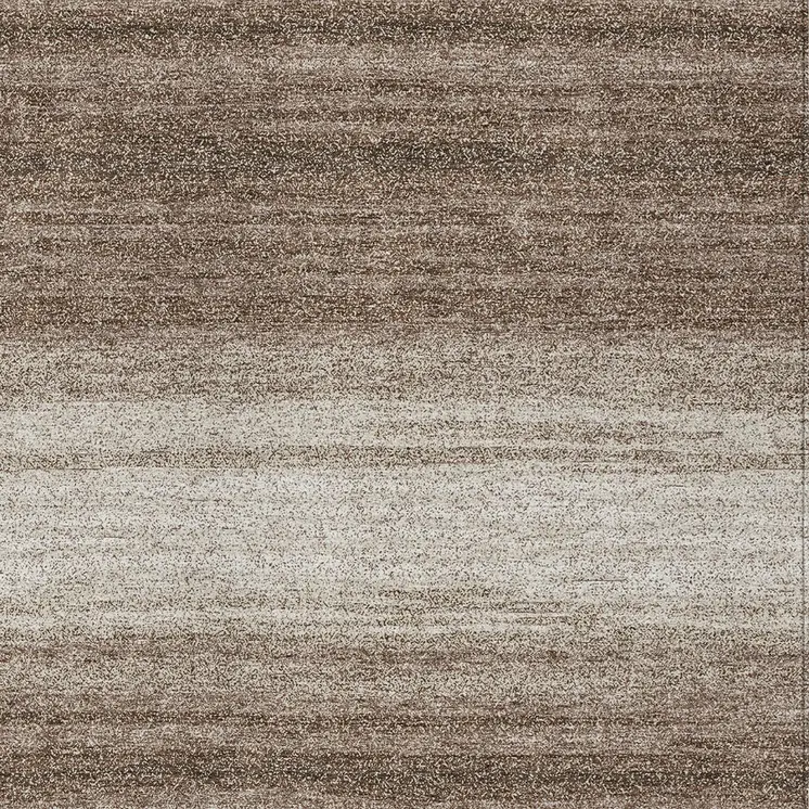 10' X 14' Brown And Beige Abstract Washable Indoor Outdoor Area Rug