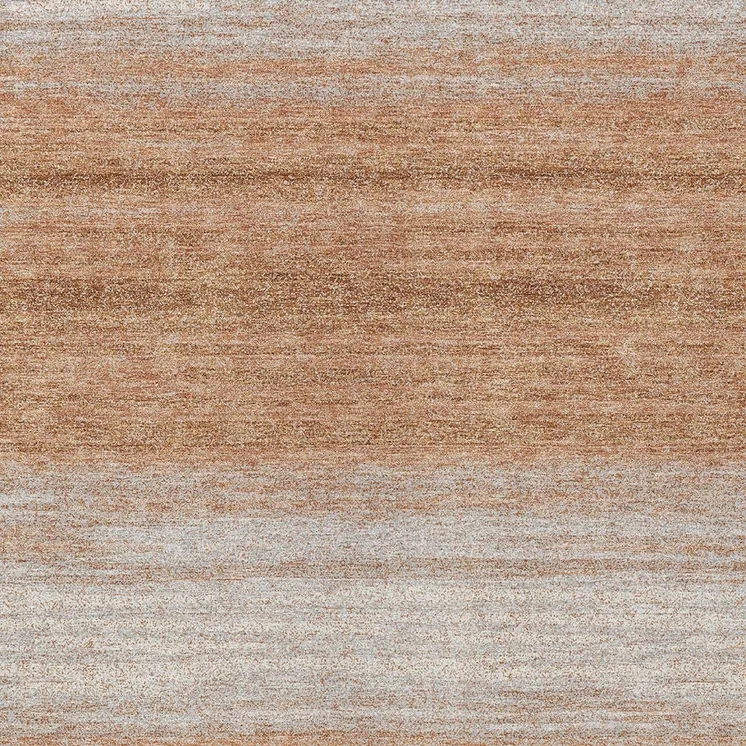 3' X 5' Copper And Beige Abstract Washable Indoor Outdoor Area Rug