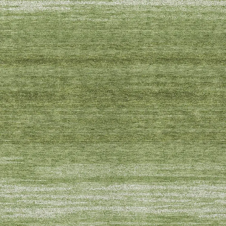 8' X 10' Green And Ivory Abstract Washable Indoor Outdoor Area Rug