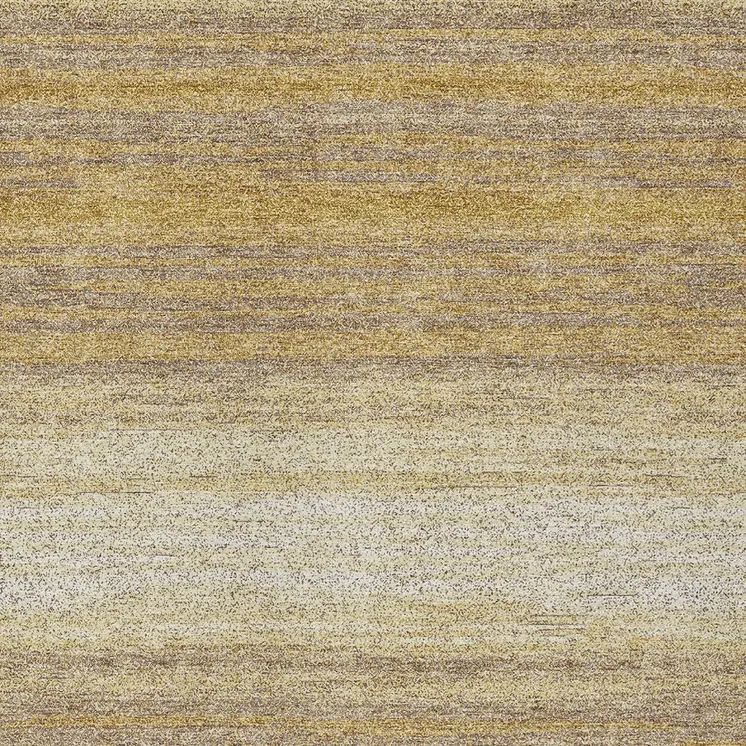 9' X 12' Gold And Beige Abstract Washable Indoor Outdoor Area Rug