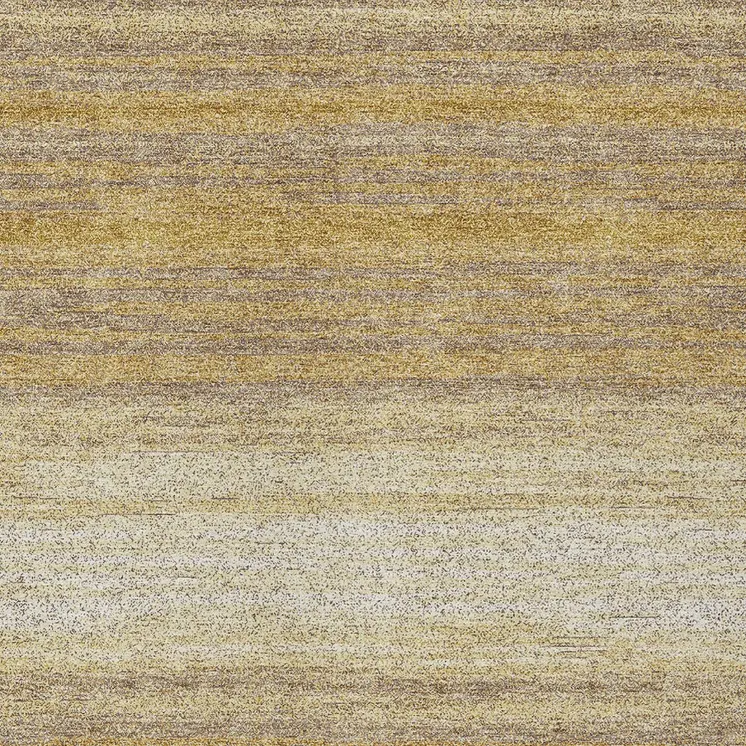 10' X 14' Gold And Beige Abstract Washable Indoor Outdoor Area Rug