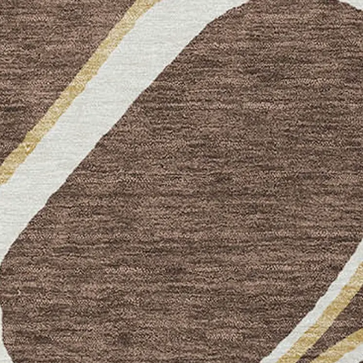 10' X 14' Black Ivory And Beige Abstract Washable Indoor Outdoor Area Rug