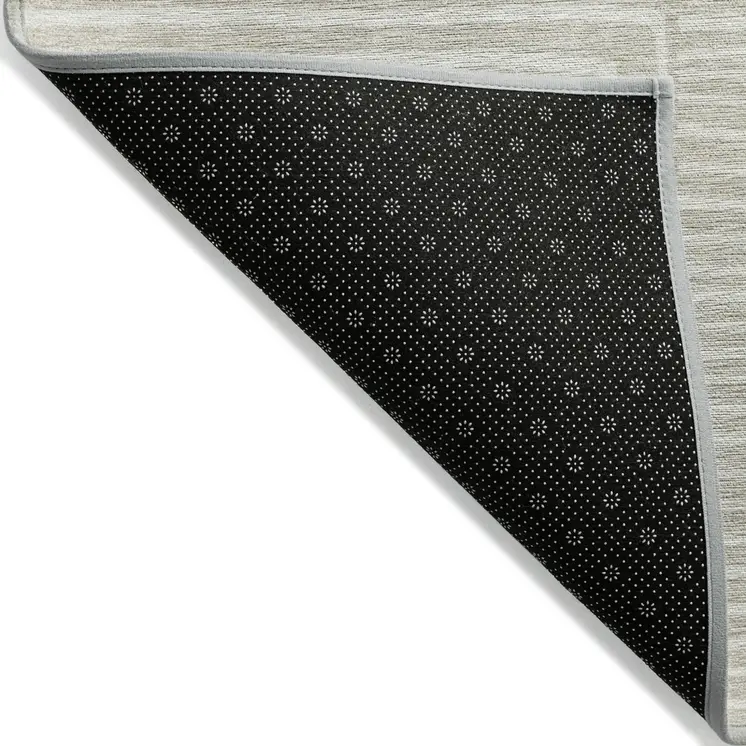 5' X 8' Beige And Ivory Geometric Washable Indoor Outdoor Area Rug