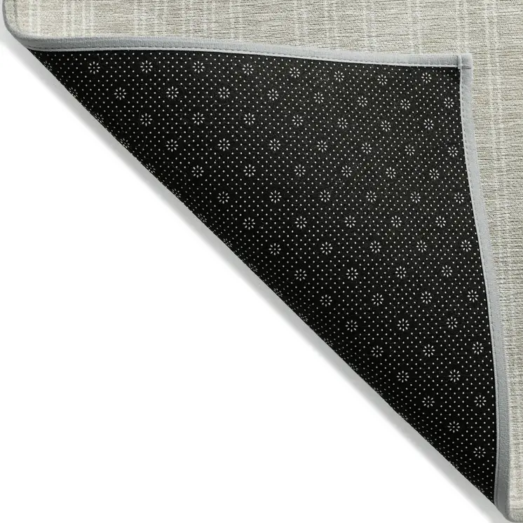 5' X 8' Beige And Ivory Geometric Washable Indoor Outdoor Area Rug