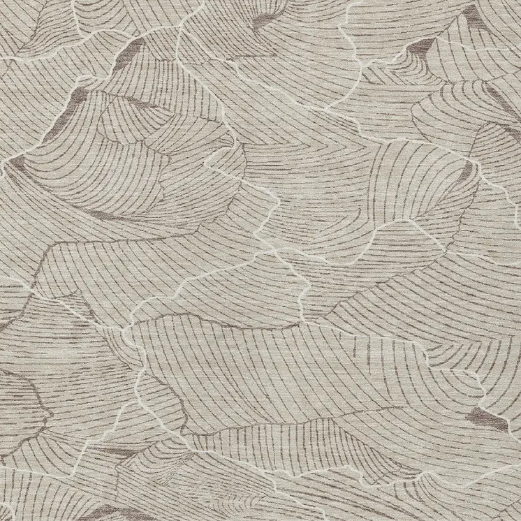 3' X 5' Beige And Tan Abstract Washable Indoor Outdoor Area Rug