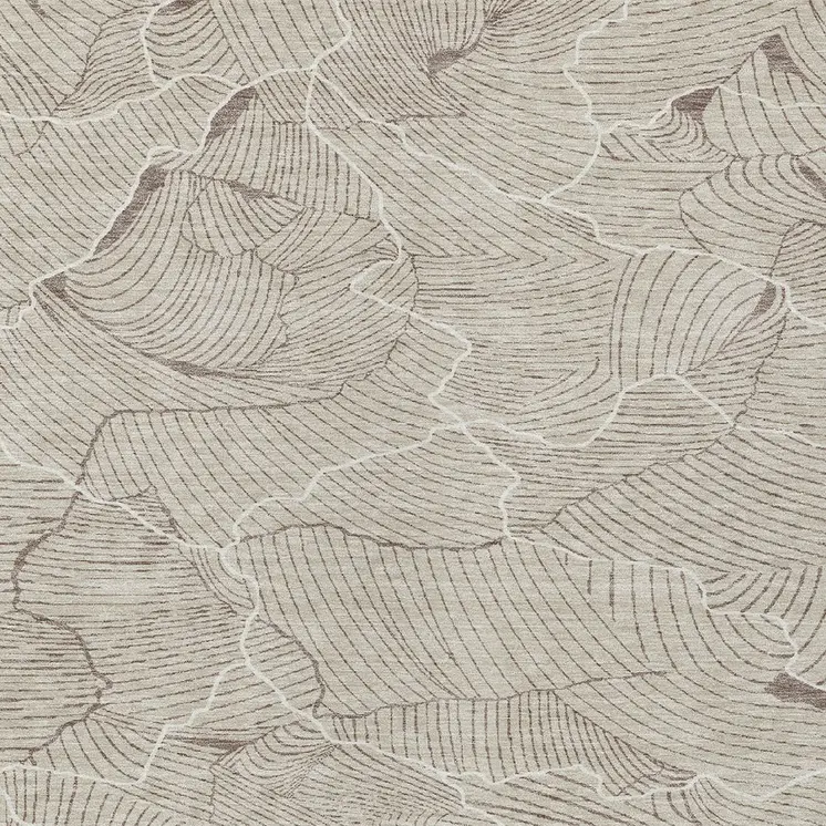 8' X 10' Beige And Tan Abstract Washable Indoor Outdoor Area Rug