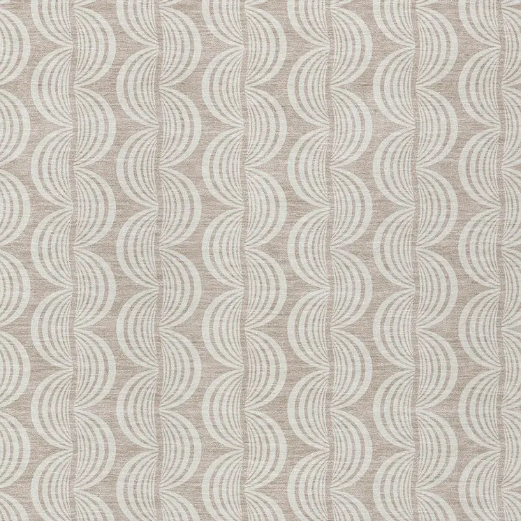 10' X 14' Khaki And Beige Ogee Washable Indoor Outdoor Area Rug