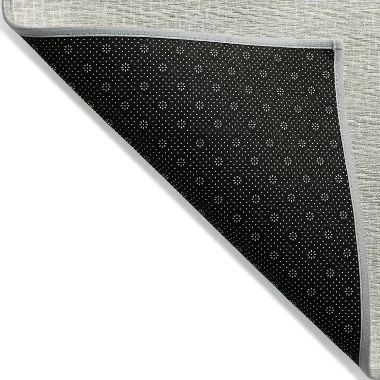 3' X 5' Beige And Ivory Geometric Washable Indoor Outdoor Area Rug