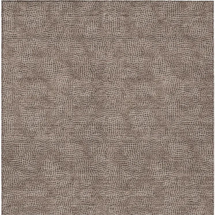 3' X 5' Brown And Ivory Geometric Washable Indoor Outdoor Area Rug