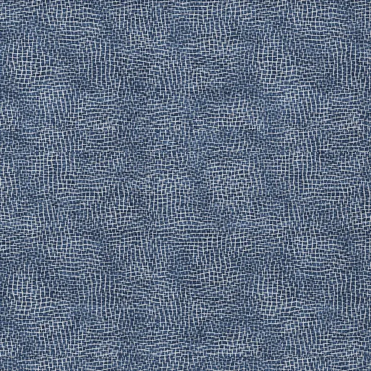 9' X 12' Navy Blue And Ivory Geometric Washable Indoor Outdoor Area Rug