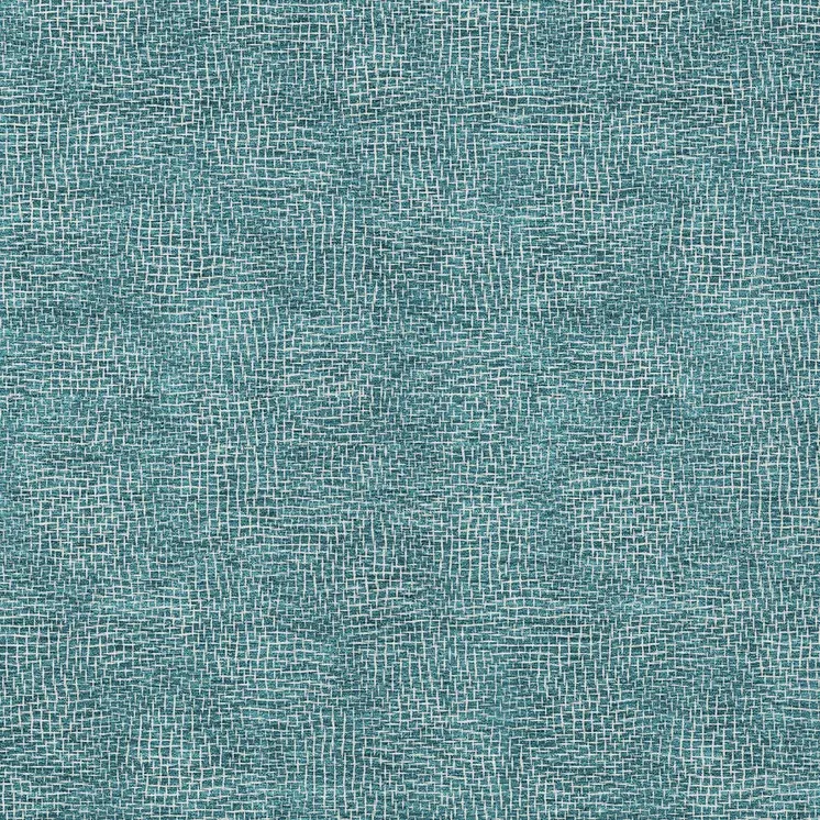 3' X 5' Teal Blue And Ivory Geometric Washable Indoor Outdoor Area Rug