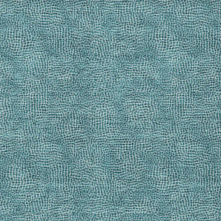 8' X 10' Teal Blue And Ivory Geometric Washable Indoor Outdoor Area Rug