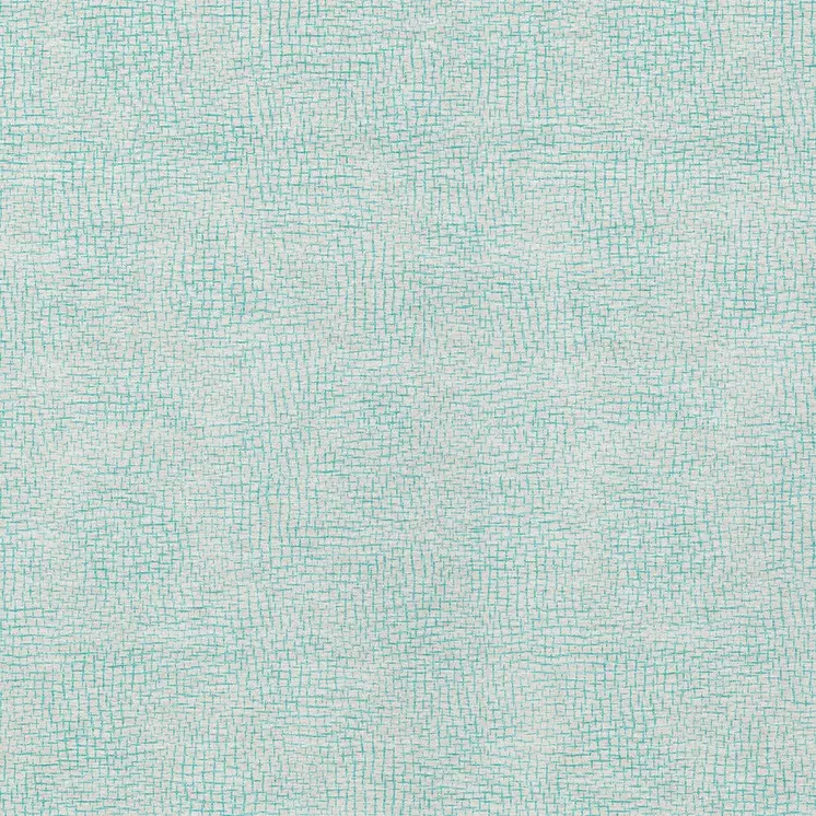 5' X 8' Aqua And Ivory Geometric Washable Indoor Outdoor Area Rug
