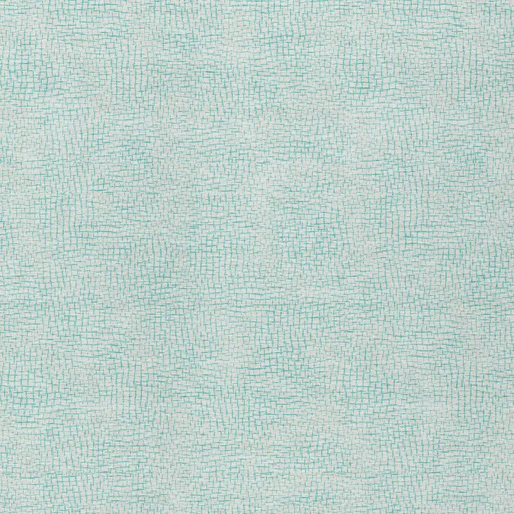 10' X 14' Aqua And Ivory Geometric Washable Indoor Outdoor Area Rug