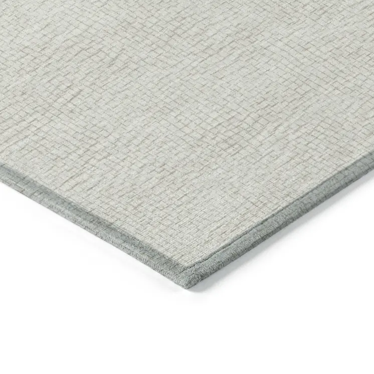 8' Beige And Brown Round Geometric Washable Indoor Outdoor Area Rug