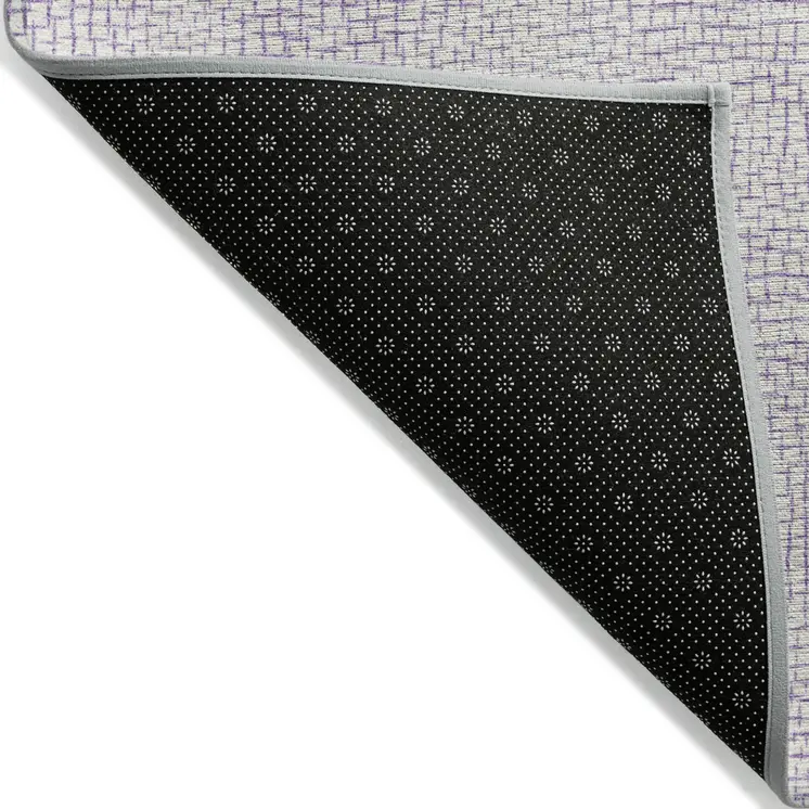 3' X 5' Lavender And Purple Geometric Washable Indoor Outdoor Area Rug