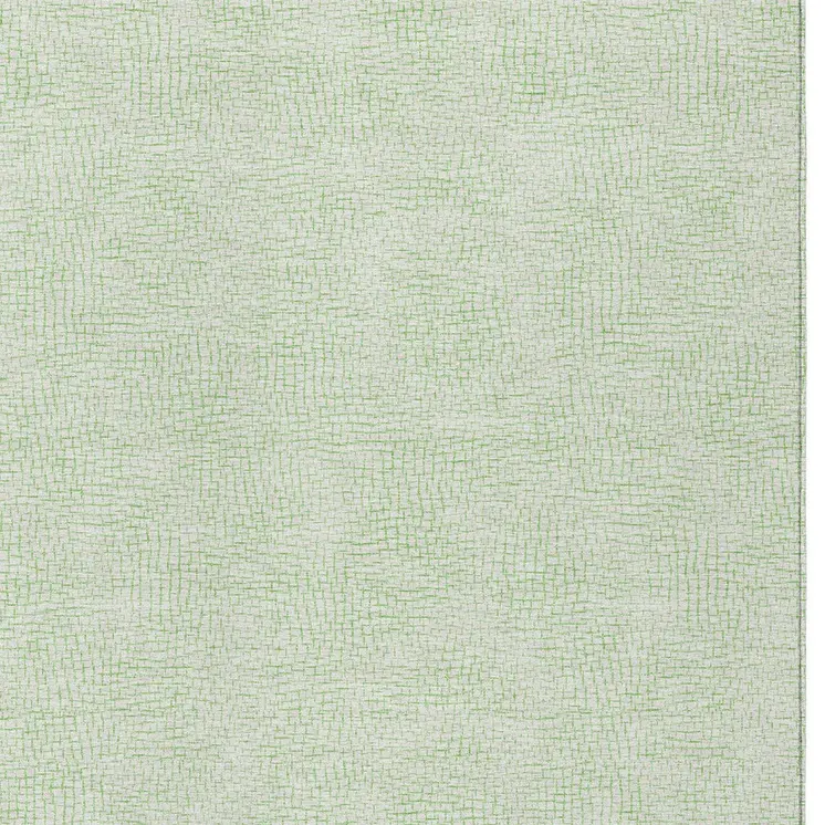 8' X 10' Mint Green And Ivory Geometric Washable Indoor Outdoor Area Rug