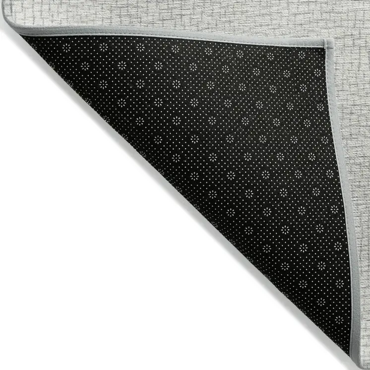 3' X 5' Silver And Gray Geometric Washable Indoor Outdoor Area Rug