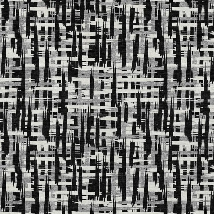 3' X 5' Black Gray And Ivory Abstract Washable Indoor Outdoor Area Rug