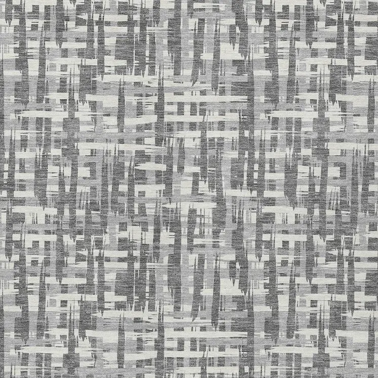 5' X 8' Gray And Charcoal Abstract Washable Indoor Outdoor Area Rug