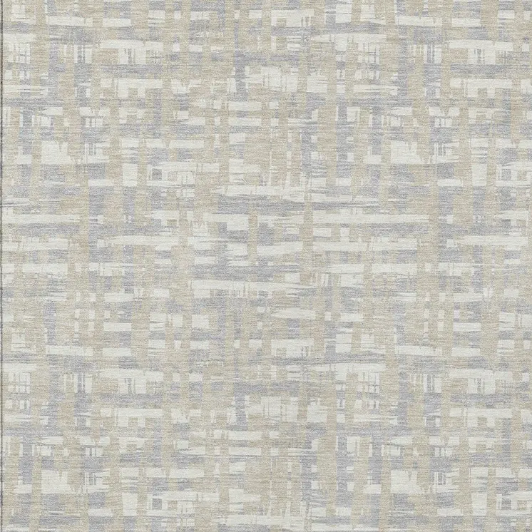 8' X 10' Beige And Gray Abstract Washable Indoor Outdoor Area Rug