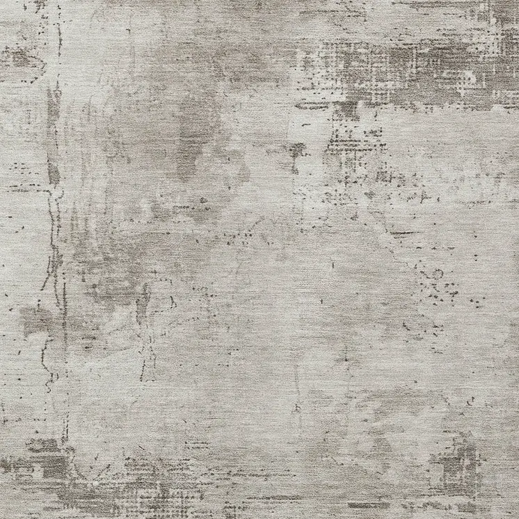 5' X 8' Beige And Gray Abstract Washable Indoor Outdoor Area Rug