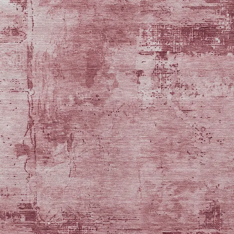 10' X 14' Blush And Ivory Abstract Washable Indoor Outdoor Area Rug
