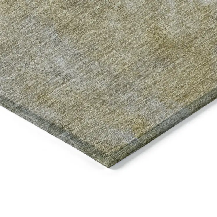 10' X 14' Pewter And Light Yellow Abstract Washable Indoor Outdoor Area Rug